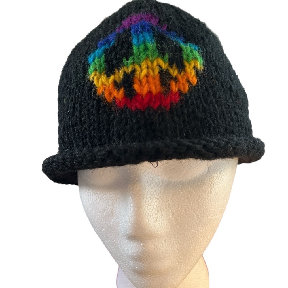 Kathmandu Imports Black 100% Wool Outer & 100% Polyester Inner Roll Brim…